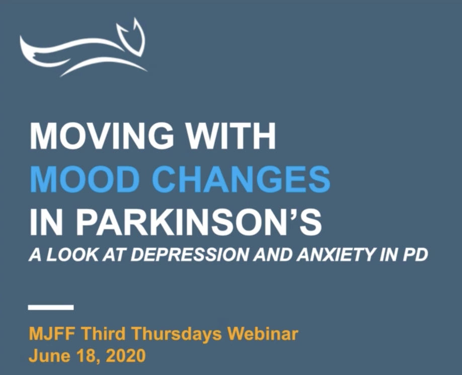 Moving with Mood changes with Parkinsons