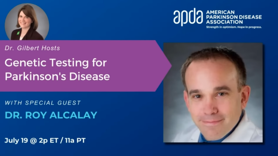APDA Webinar about Genetic Testing Screen