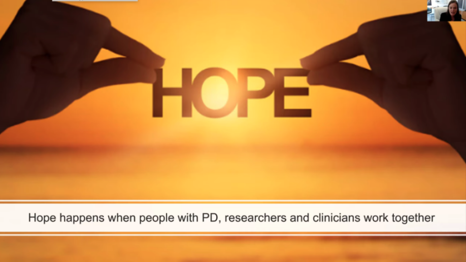 Hope happens when people with PD, researchers and clinicians work together