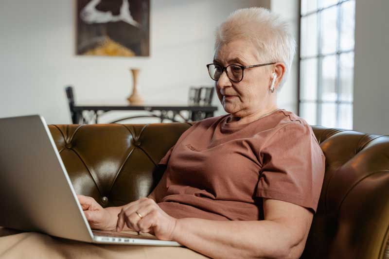 Woman on laptop